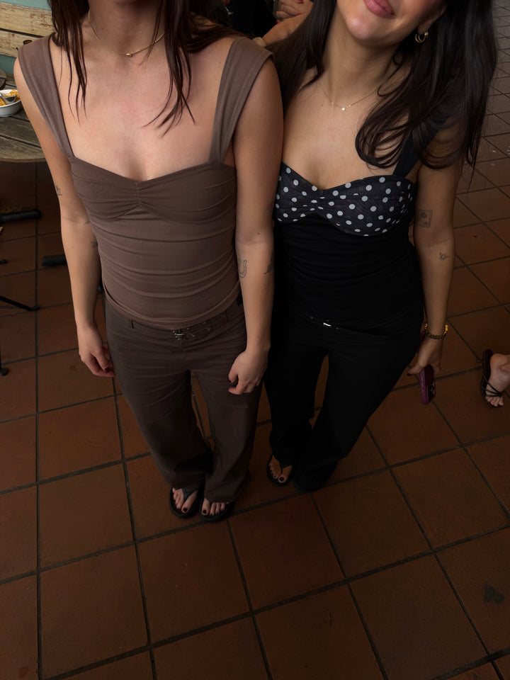 Lila Mesh Tops